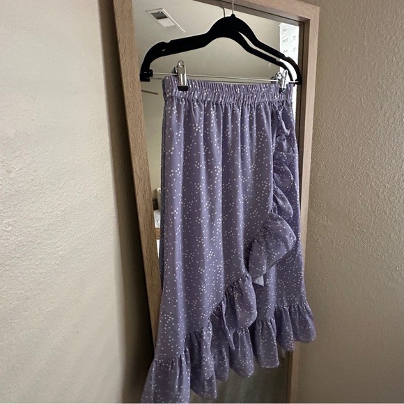 PIECES Midi  Polka Dot Skirt - Picture 4 of 6